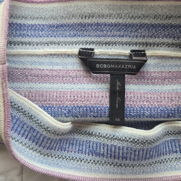 BCBG MAXAZRIA Striped Multicolor Women's Skirt Size XS - Picture 4 of 5